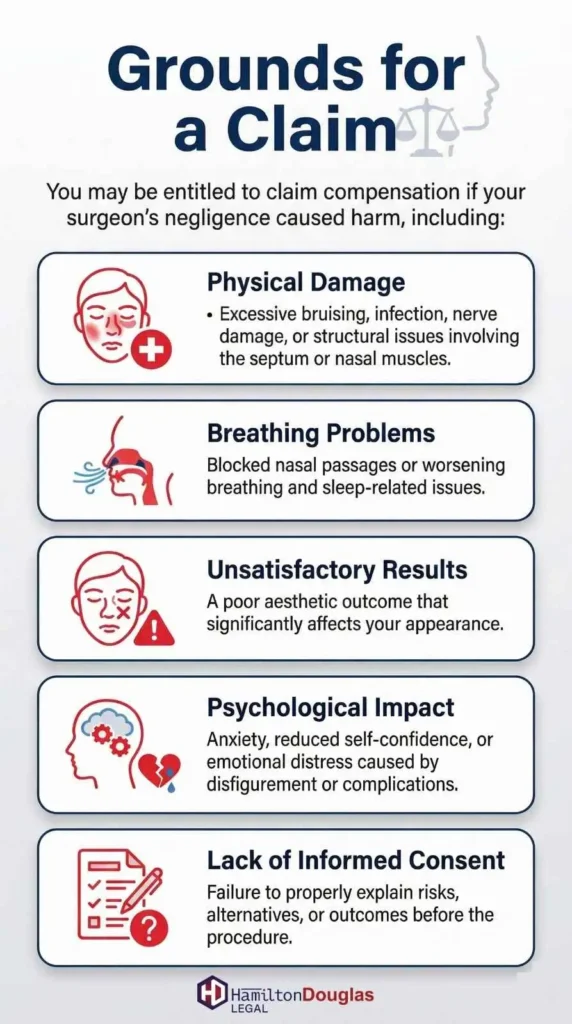 Rhinoplasty-Compensation-Claim-Grounds